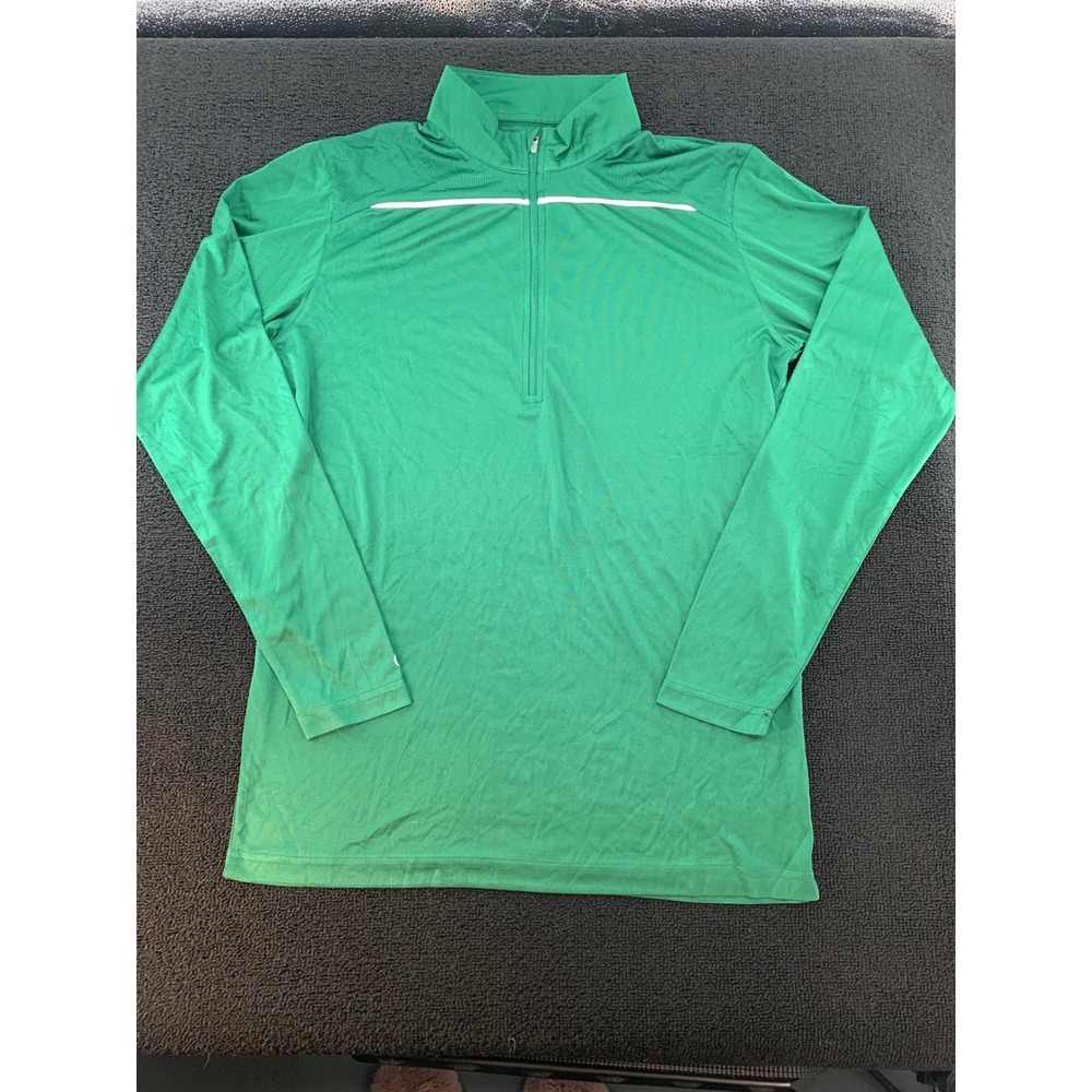 Holloway Adult Performance Quarter Zip Pullover Long Sleeve Green‎ M